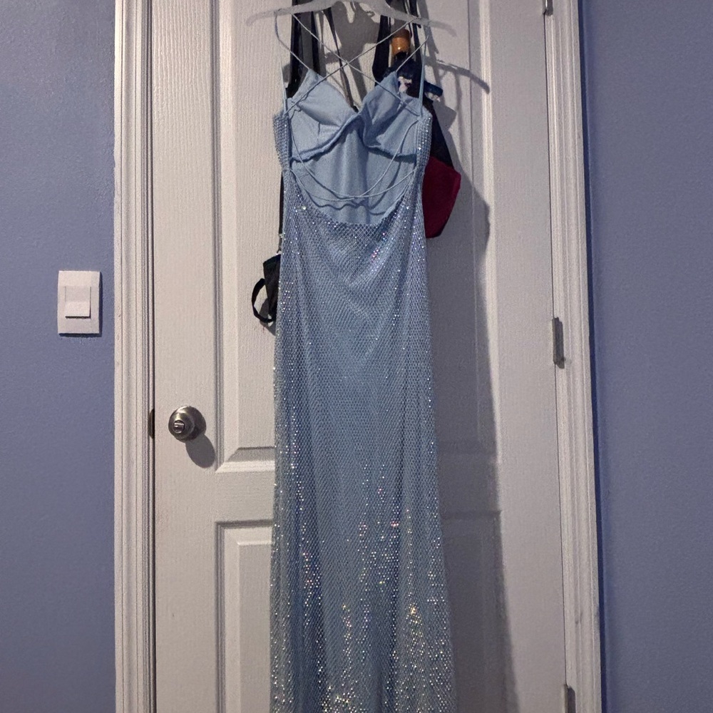 Sparkling Light Blue Gown